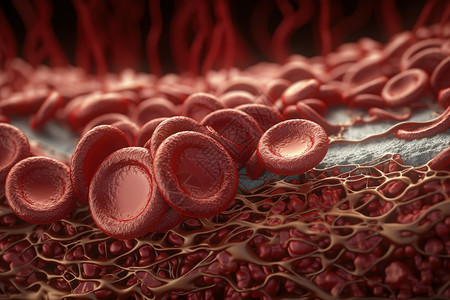3D血管细胞背景图片