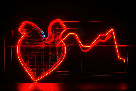 心脏跳动频率背景图片