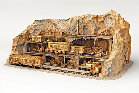 轨道火车模型背景图片