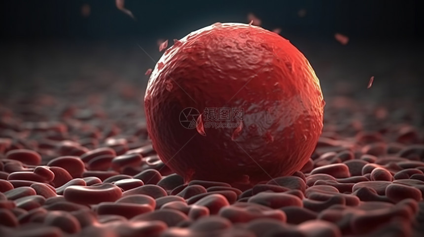 战斗中的血红细胞图片