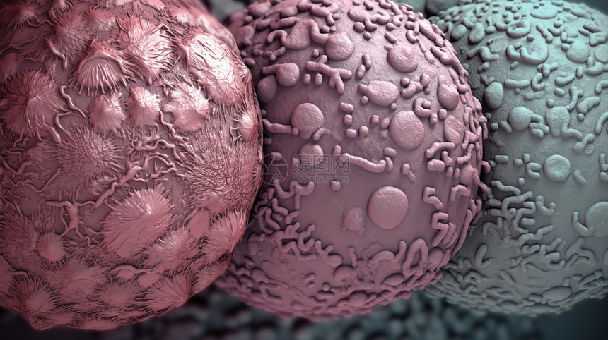 粉色球球细菌图片