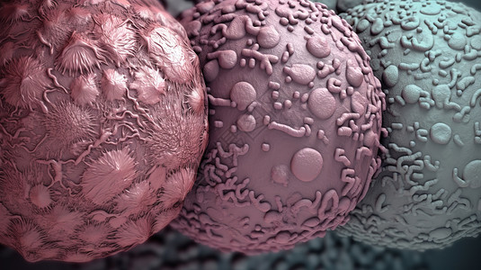 粉色球球细菌背景图片
