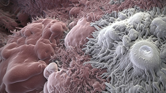 医学微观粉色细菌背景图片