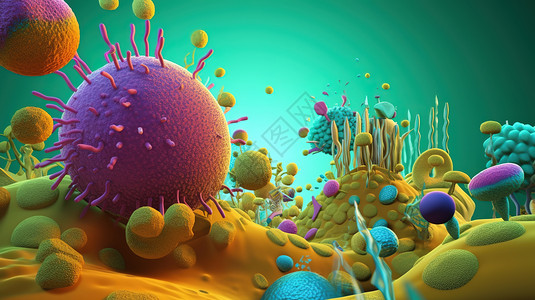 球形细菌球形病毒设计图片