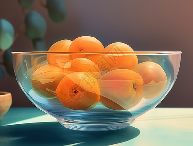 采摘的新鲜杏子图片