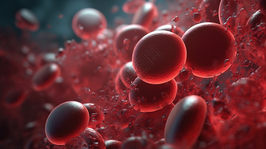 红色血液细胞背景图片