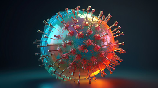球形细菌有触角的球形病毒设计图片