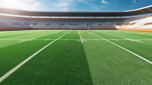 足球草地素材无人绿色足球场图片背景