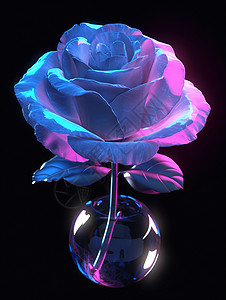 琉璃光舒心美丽的光光谱粉红玫瑰插画