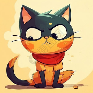 可爱卡通暹罗猫图片