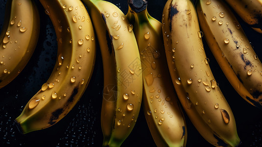 食品宣传x展架香蕉特写水果店宣传图背景