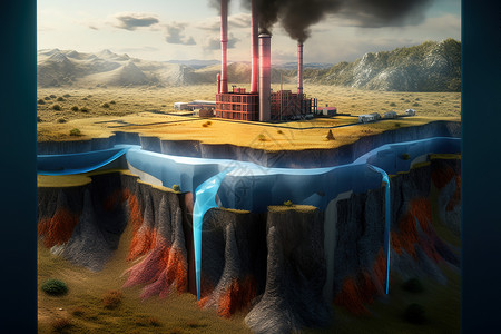 环境污染熔岩的排放高清图片