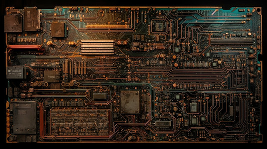 未来计算器主板背景图片
