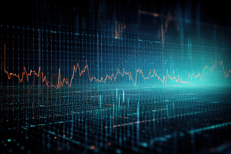 金融行情股票行情数据插画