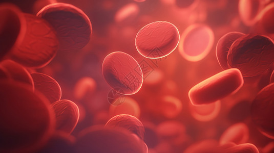 小胶质细胞红细胞移动显微图像3D图设计图片