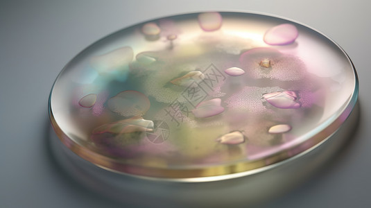 器皿上的细菌背景图片