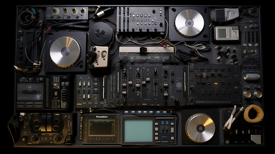 大型DJ控制台图片