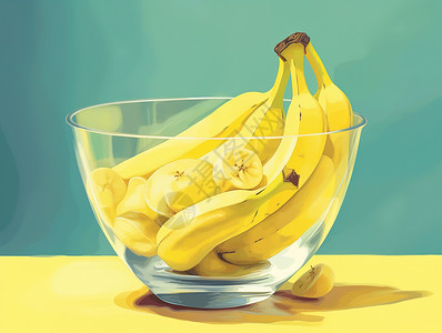 产品实物香蕉背景图片