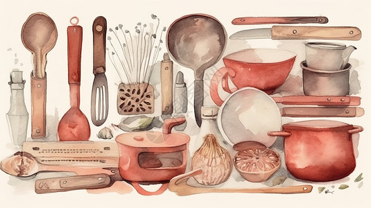 厨房工具插图图片