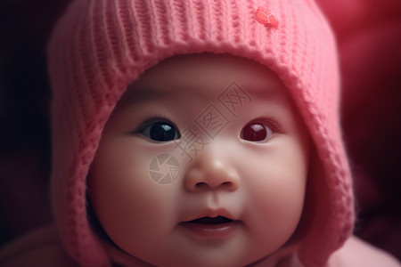可爱的中国婴儿背景图片
