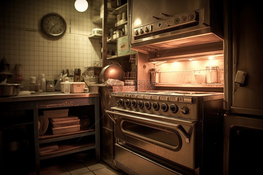厨房烤箱烘焙图片