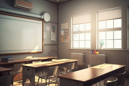 宁静的教室背景图片