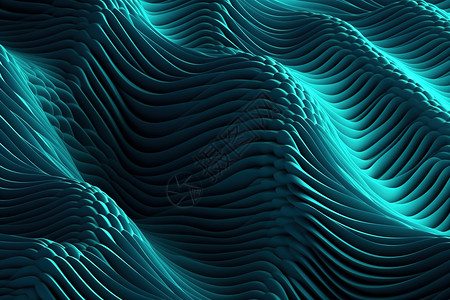 田螺坑蓝色水浪图案设计图片