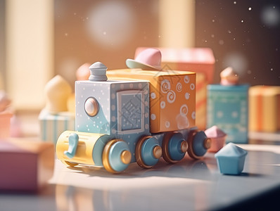婴儿玩具小火车模型图片