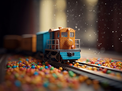 可爱的火车头玩具图片