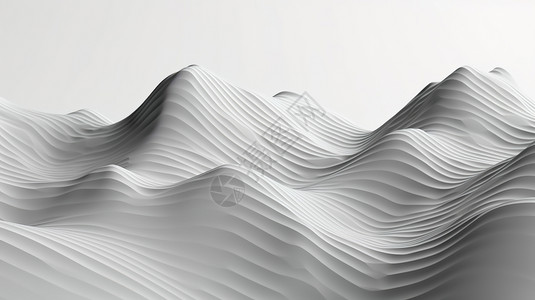 电脑桌面屏保灰色波浪线山脉设计图片