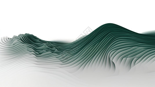 绿色山脉模型背景图片