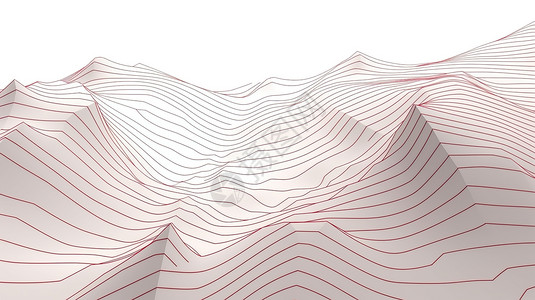 线条山脉模型背景图片