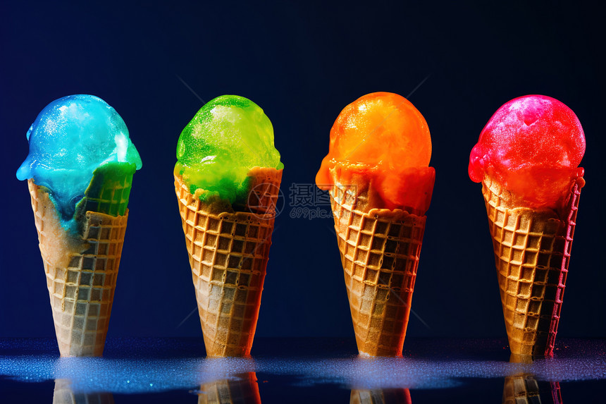 夏季冰淇淋图片