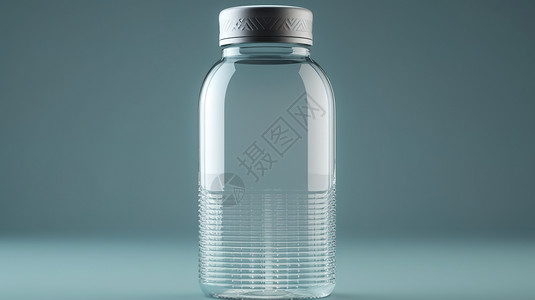 玻璃之空素材一个玻璃瓶插画