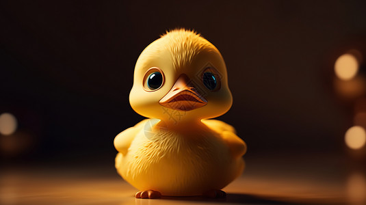 3D可爱卡通鸭子动物模型图片