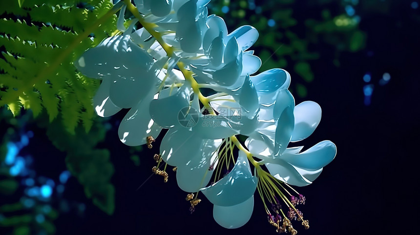 阳光下的百花图片