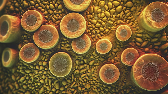 黄色细菌图片