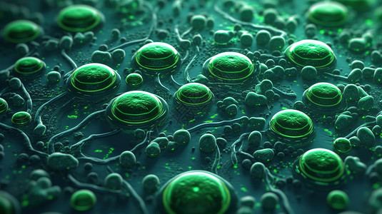 绿色细菌菌落图片