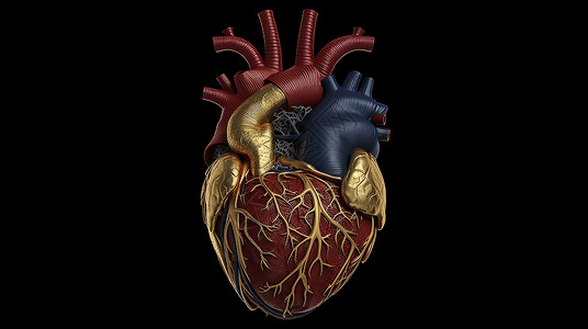 器官线条心脏器官插画