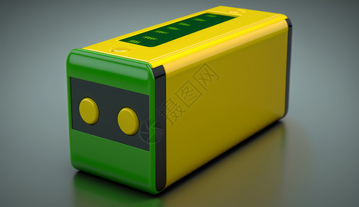 现代锂离子电池环保色背景图片