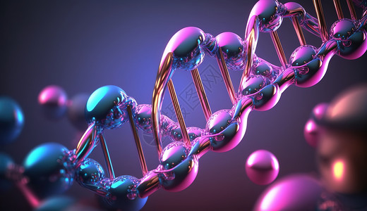 DNA金属质感图片