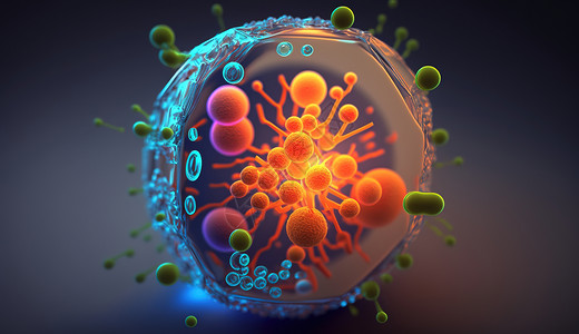 彩色分子活跃细胞设计图片
