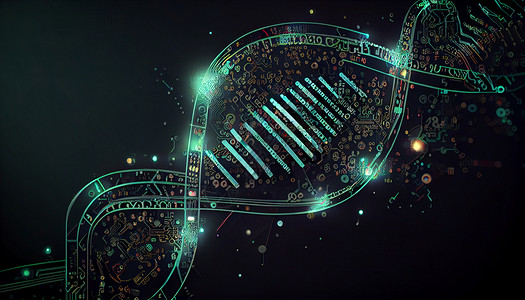 科技DNA细胞手绘背景图片
