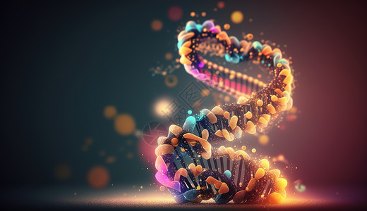梦幻的DNA背景图片