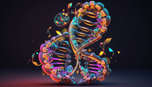 梦幻的DNA背景图片