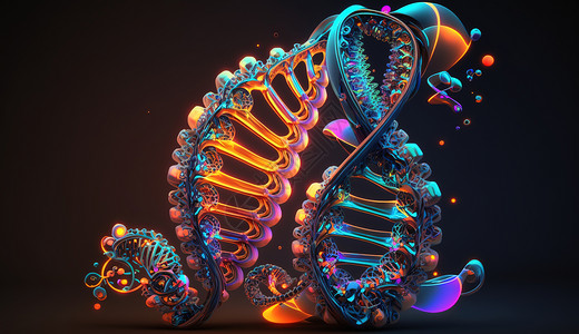 金属感DNA背景图片