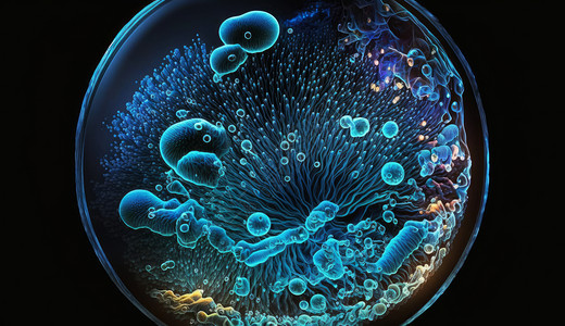 培养皿科学的观察细胞外形高清图片