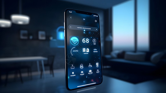 智能手机与智能家居图片