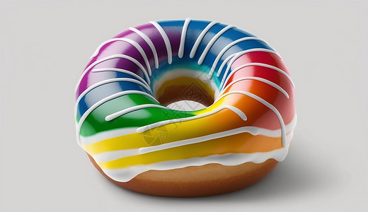 彩色的甜甜圈图片
