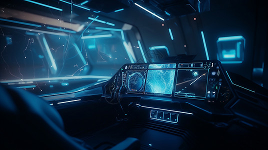 未来科技驾舱背景图片